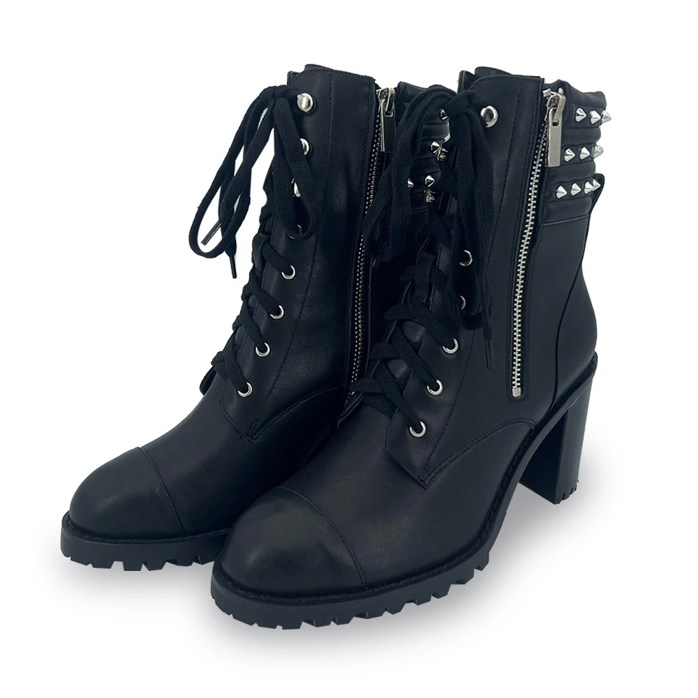 2022 Brand Women's Shoes Genuine Leather Chunky High Heels Zipper Autumn Winter Warm Ankle Boots Dress Party Punk Riding Boots
2022 Brand Women's Shoes Genuine Leather Chunky High Heels Zipper Autumn Winter Warm Ankle Boots Dress Party Punk Riding Boots