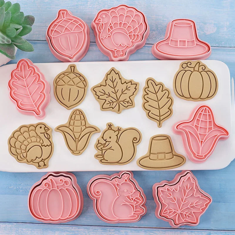 Thanksgiving Stamps for Cookies Autumn Flower Cutter Pastry Novelties Molds Baking Stamp Embosser Kitchen Tools Accessories
Thanksgiving Stamps for Cookies Autumn Flower Cutter Pastry Novelties Molds Baking Stamp Embosser Kitchen Tools Accessories