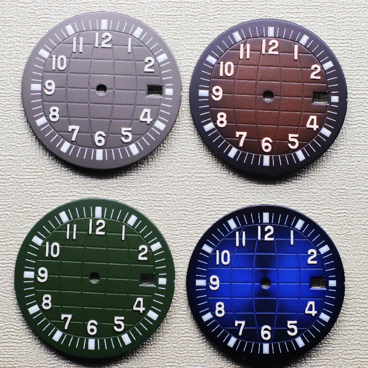 28.5mm Modified Watch Dial NH35 NH36 Watch Dial Green Luminous Dial for NH35 NH36 4R 6R Automatic Movement with S LOGO Dial
28.5mm Modified Watch Dial NH35 NH36 Watch Dial Green Luminous Dial for NH35 NH36 4R 6R Automatic Movement with S LOGO Dial