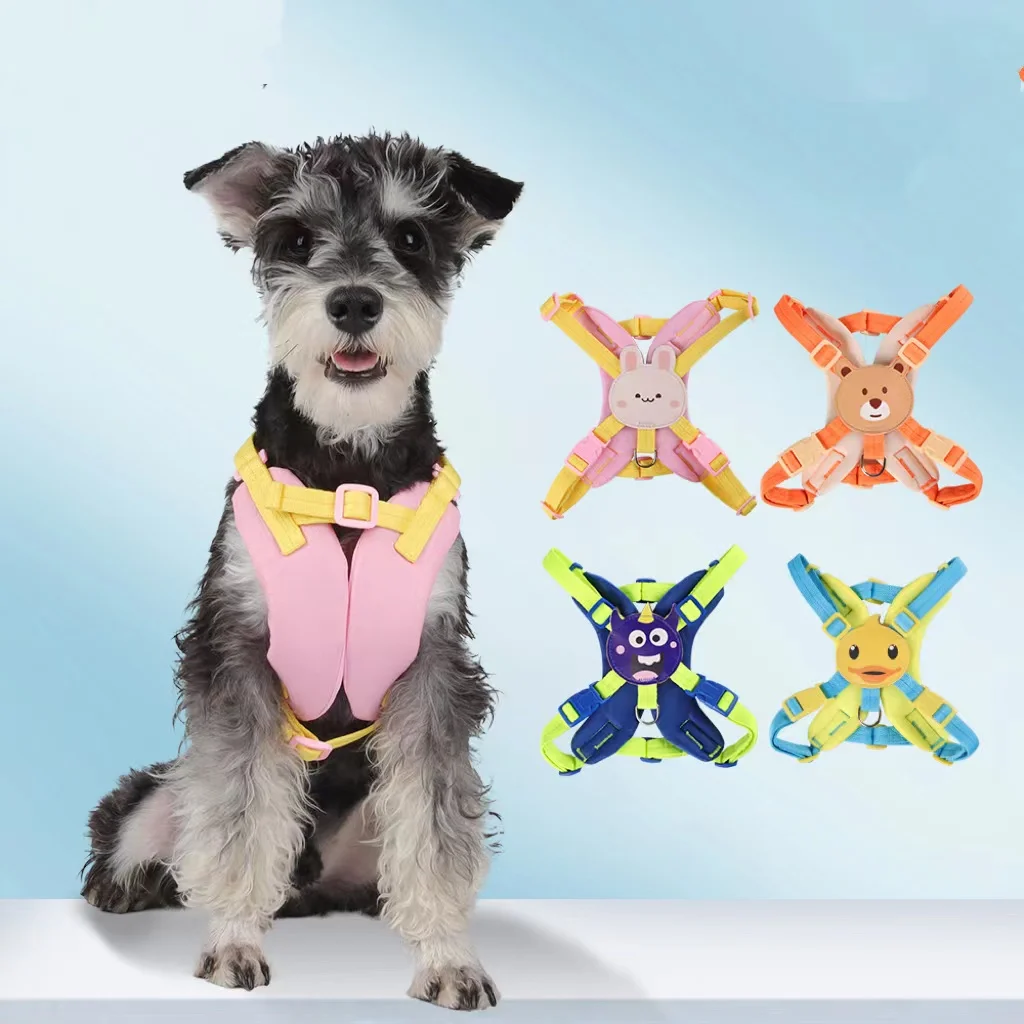 Breathable Dog Harness Adjustable Vest French Colorful Harness Outdoor Walking Training Supplies
Breathable Dog Harness Adjustable Vest French Colorful Harness Outdoor Walking Training Supplies