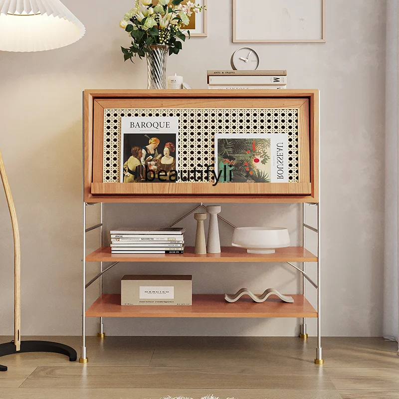zqNordic Solid Wood Bookcase Magazine Cabinet Living Room Sofa Simple Display Cabinet Storage Cabinet Storage Locker
zqNordic Solid Wood Bookcase Magazine Cabinet Living Room Sofa Simple Display Cabinet Storage Cabinet Storage Locker