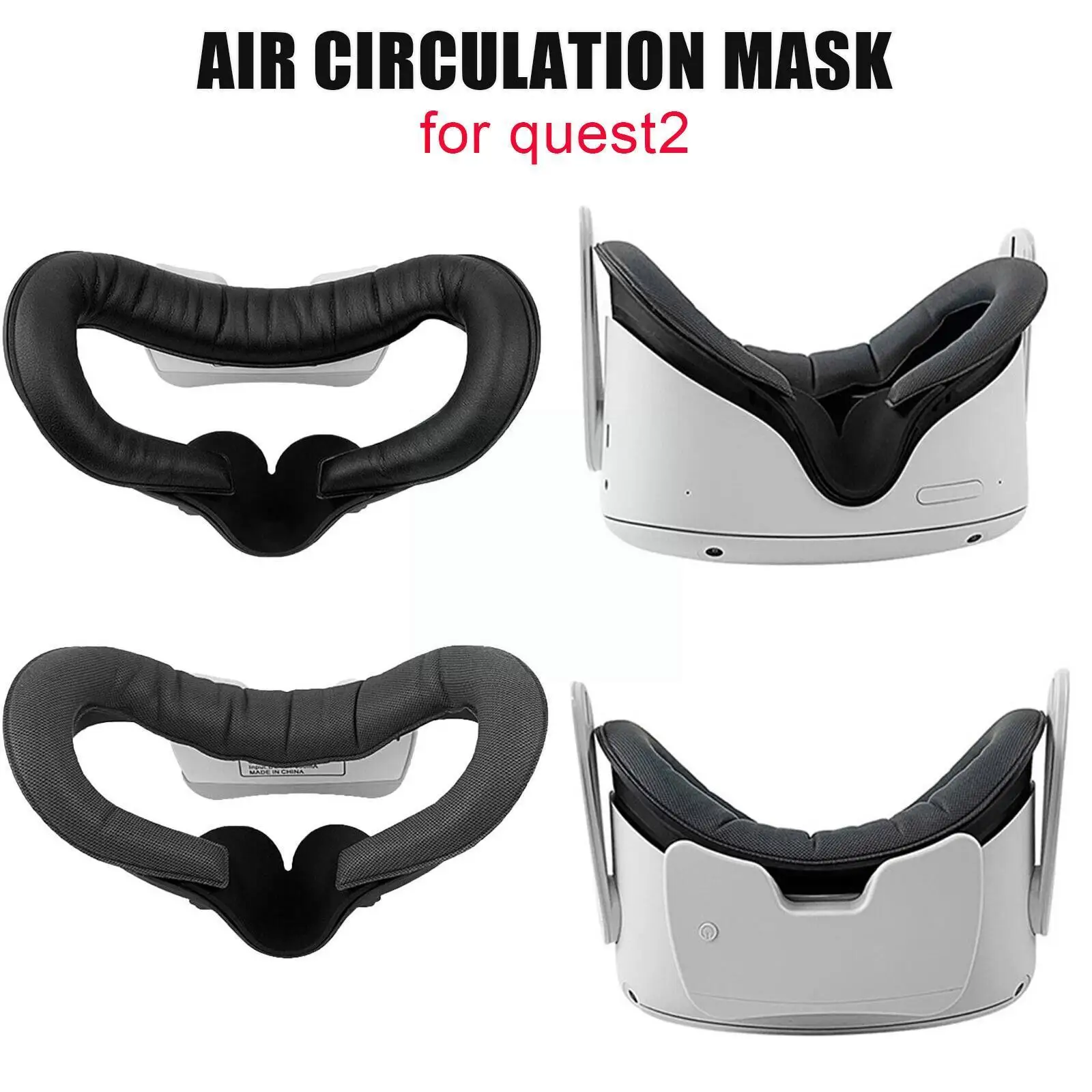 Soft VR Mask Air Circulation Relieves Fogging Mask Charging For Oculus Quest 2 VR Accessories N0U1
Soft VR Mask Air Circulation Relieves Fogging Mask Charging For Oculus Quest 2 VR Accessories N0U1