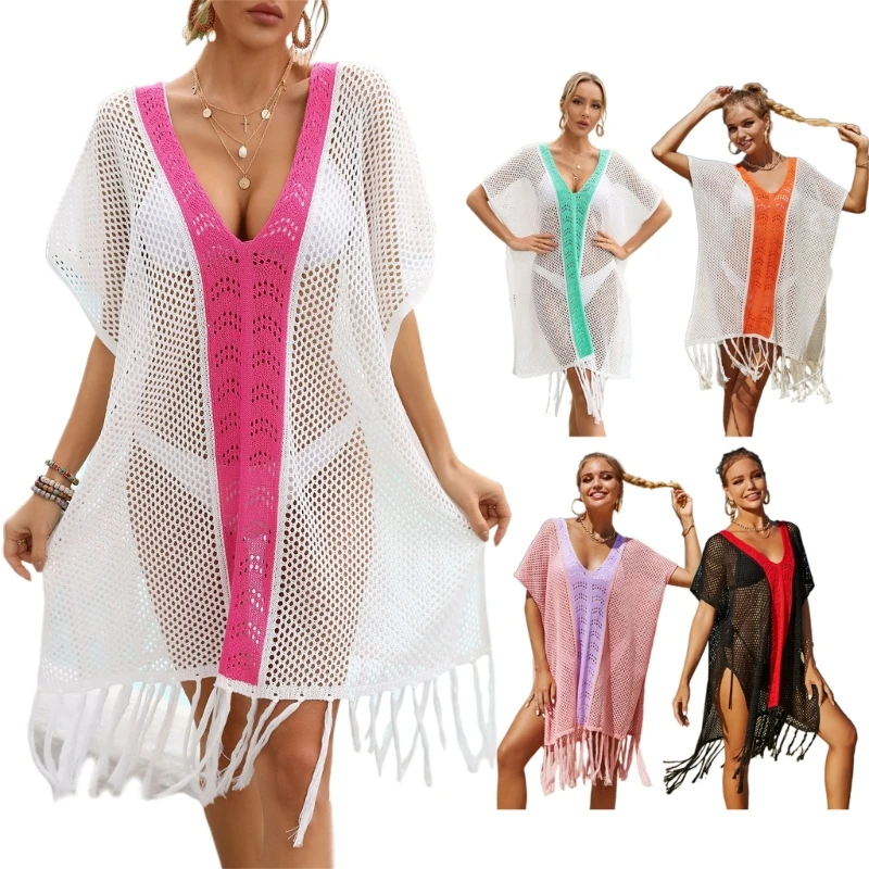 A5KC Beach-Crochet-Dress Bathing Suit Cover Ups Sexy Coverup for Swimwear Summer
A5KC Beach-Crochet-Dress Bathing Suit Cover Ups Sexy Coverup for Swimwear Summer