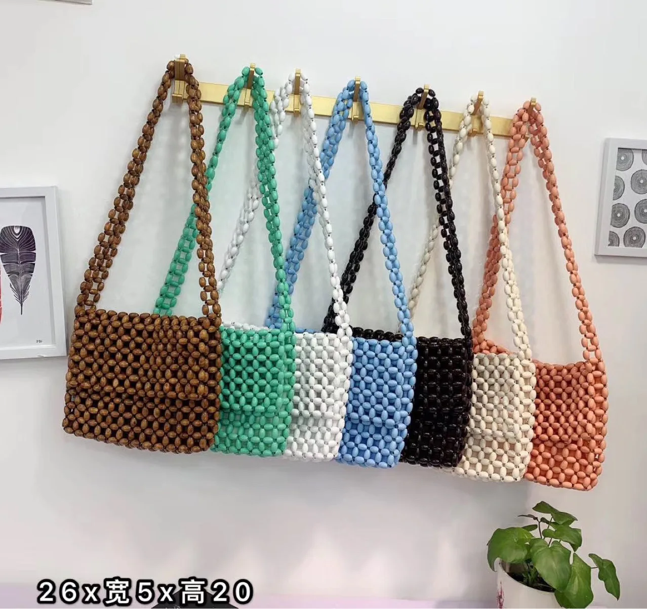 Fashion Wooden Beading Women Shoulder Bags Designer Wide Strap Crossbody Bag Summer Beach Large Tote Big Flap Bali Purses 2022
Fashion Wooden Beading Women Shoulder Bags Designer Wide Strap Crossbody Bag Summer Beach Large Tote Big Flap Bali Purses 2022