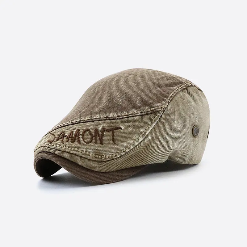 Duck Bill Hat Men's Sunshade Hat Washed Cotton Beret, Patterned Newspaper Cap, Letter Embroidery, Flat Top Sun Hat LUXXETON
Duck Bill Hat Men's Sunshade Hat Washed Cotton Beret, Patterned Newspaper Cap, Letter Embroidery, Flat Top Sun Hat LUXXETON
