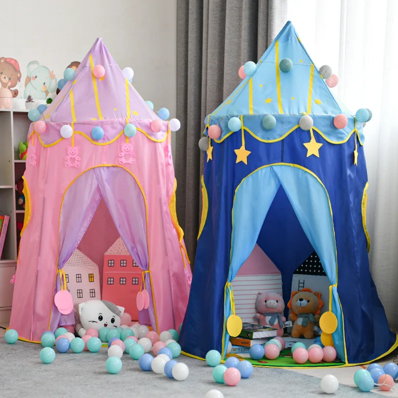 

Children's tent indoor playhouse family princess boys and girls play family yurt castle small house playhouse