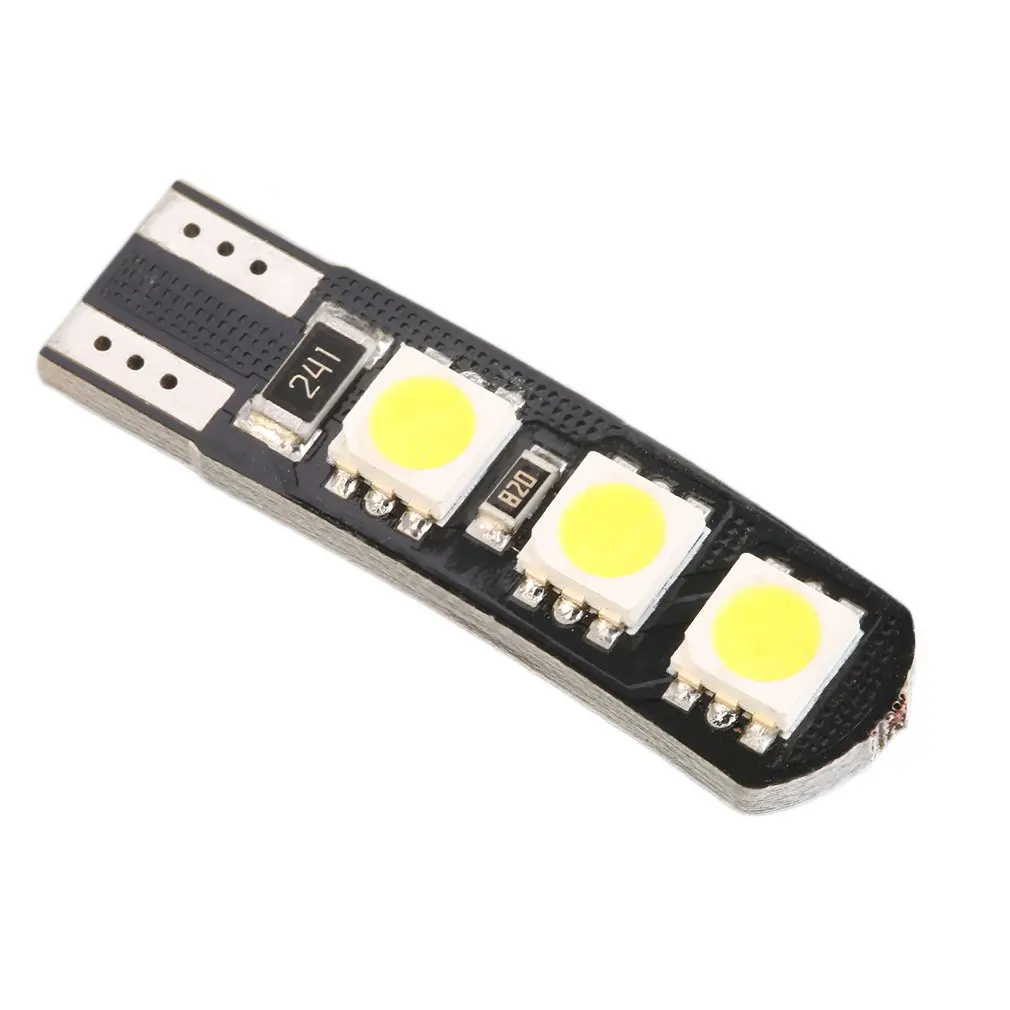 

1 Светодиодная лампа Canbus T10 6 SMD 5050 с холодным белым светом