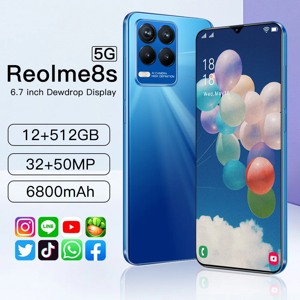 2022 Reolme 8s Телефон с диагональю 6,7 дюйма, дисплей с вырезом, телефон с диагональю 16 + 512 8 + 128 6 + 128, Android 6800, Deca Core, мАч, Smart
2022 Reolme 8s Телефон с диагональю 6,7 дюйма, дисплей с вырезом, телефон с диагональю 16 + 512 8 + 128 6 + 128, Android 6800, Deca Core, мАч, Smart