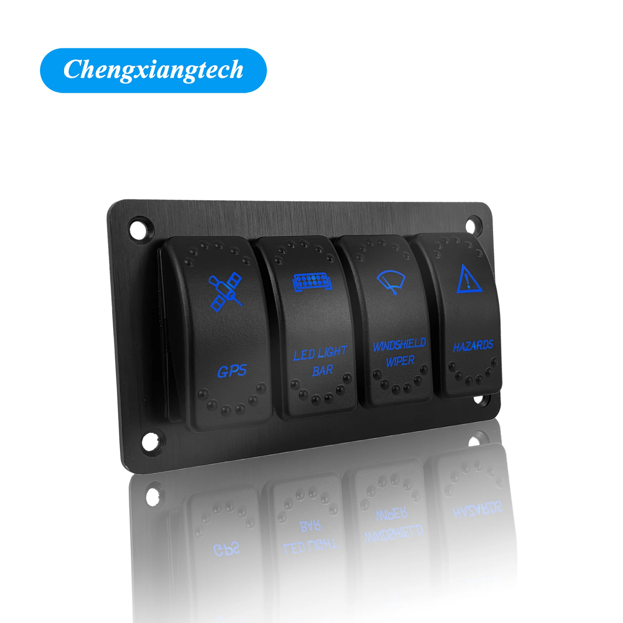 Customize 4 Gang Rocker Switch Panel Waterproof IP68 Dual Led Toggle Switch for Truck Car UTV Off Road Marine
Customize 4 Gang Rocker Switch Panel Waterproof IP68 Dual Led Toggle Switch for Truck Car UTV Off Road Marine