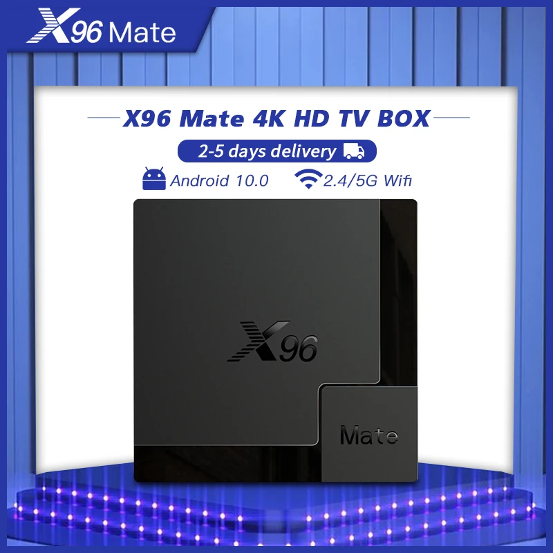 X96 Mate Android 10.0 4K IPTV Box Smart TV With WIFI 2.4G 4GB 64GB BT 5.0 Allwinner H616 Quar Core Smart IP TV Box Media Player
X96 Mate Android 10.0 4K IPTV Box Smart TV With WIFI 2.4G 4GB 64GB BT 5.0 Allwinner H616 Quar Core Smart IP TV Box Media Player