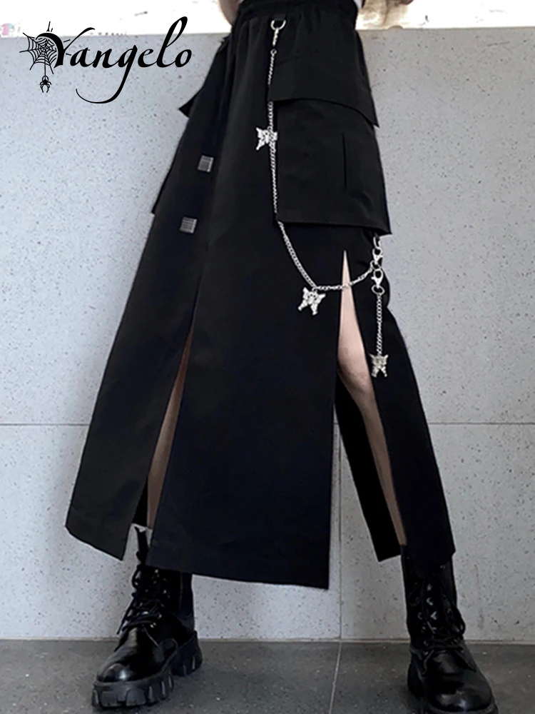 Yangelo Korean Irregular Split Skirt Women Punk Grunge Black Skirt E Girl Y2K Sexy Summer Skirts with Pockets
Yangelo Korean Irregular Split Skirt Women Punk Grunge Black Skirt E Girl Y2K Sexy Summer Skirts with Pockets