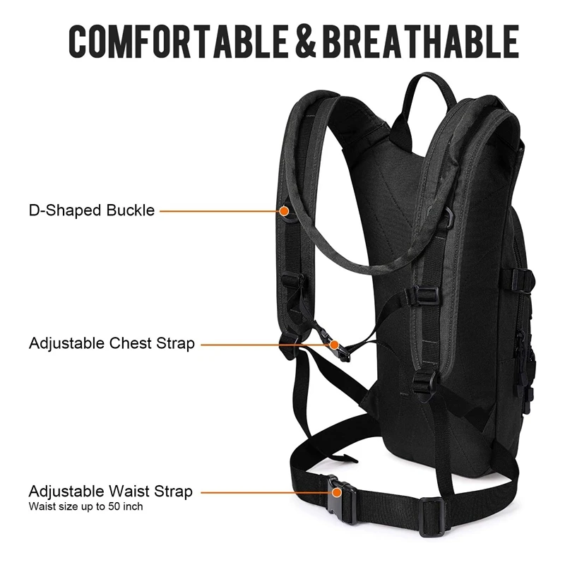 Hydration Pack With 3L Hydration Backpack Lightweight Water Backpack For Hiking Biking Running Walking And Climbing
Hydration Pack With 3L Hydration Backpack Lightweight Water Backpack For Hiking Biking Running Walking And Climbing