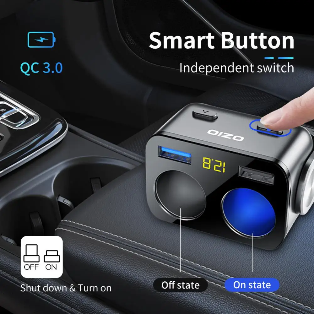 Qc 3.0 Quick Charge Car Cigarette Lighter Charger Dual Usb Universal Power Adapter Plug High Power Auto Cigarette Lighter Socket
Qc 3.0 Quick Charge Car Cigarette Lighter Charger Dual Usb Universal Power Adapter Plug High Power Auto Cigarette Lighter Socket