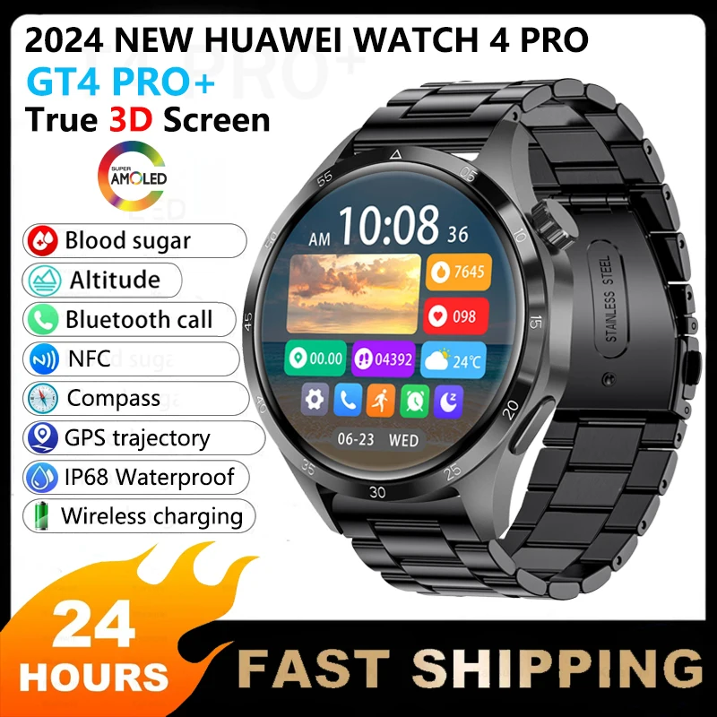2024NEW Huawei Watch 4 PRO NFC Smart Watch Men GT4 PRO+ 460*460 3D Screen IP68 Waterproof GPS Trajectory Heart Rate Smartwatch
2024NEW Huawei Watch 4 PRO NFC Smart Watch Men GT4 PRO+ 460*460 3D Screen IP68 Waterproof GPS Trajectory Heart Rate Smartwatch