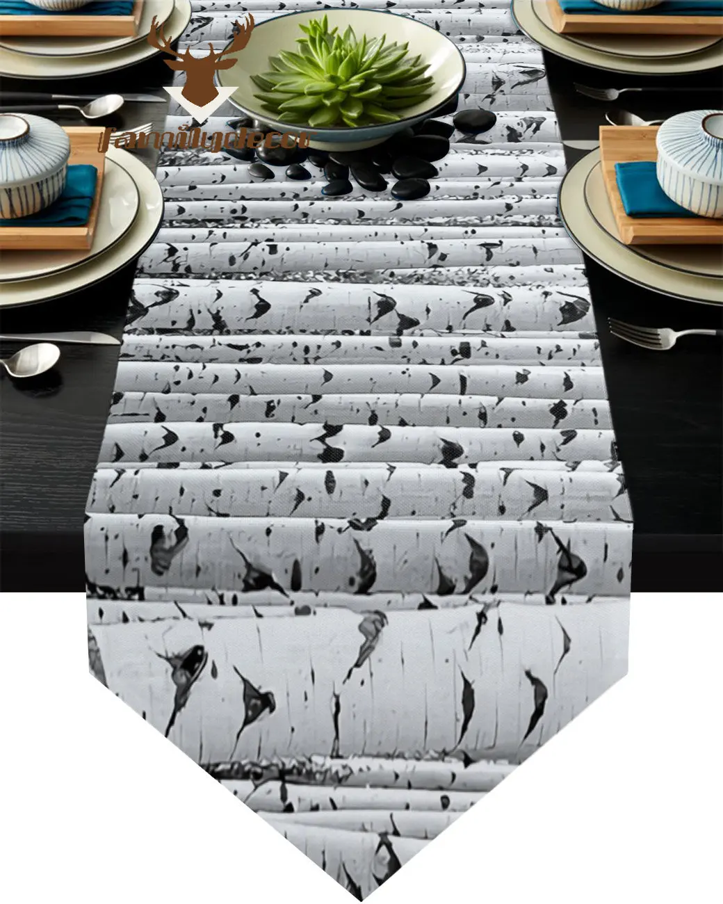 Black And White Birch Tree Modern Table Runner Country Wedding Decoration Tablecloth Home Hotel Party Kitchen Dining Table Mat
Black And White Birch Tree Modern Table Runner Country Wedding Decoration Tablecloth Home Hotel Party Kitchen Dining Table Mat