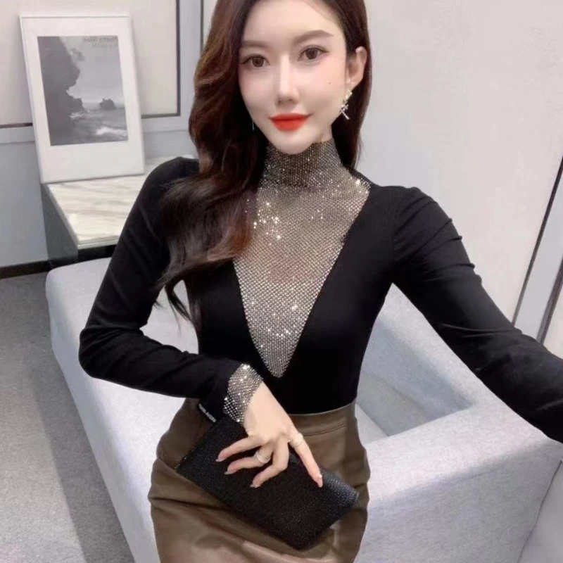 Women Lace Patchwork Blouse Feminine Female Long High Collar Sleeves Elegant Fashion Streetwear Style Bottomed Top Blouses G207
Women Lace Patchwork Blouse Feminine Female Long High Collar Sleeves Elegant Fashion Streetwear Style Bottomed Top Blouses G207