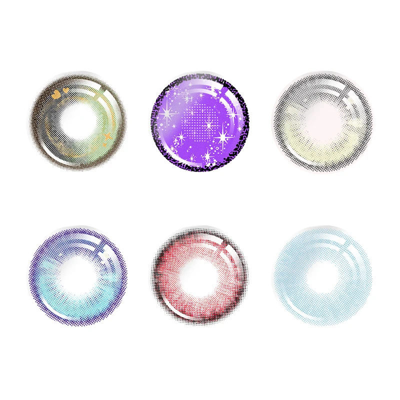 ovolook 1 Pair (2pcs) half year Cosplay Colored 10 Tone Cosplay Lenses Colored Contact Lenses pupils
ovolook 1 Pair (2pcs) half year Cosplay Colored 10 Tone Cosplay Lenses Colored Contact Lenses pupils
