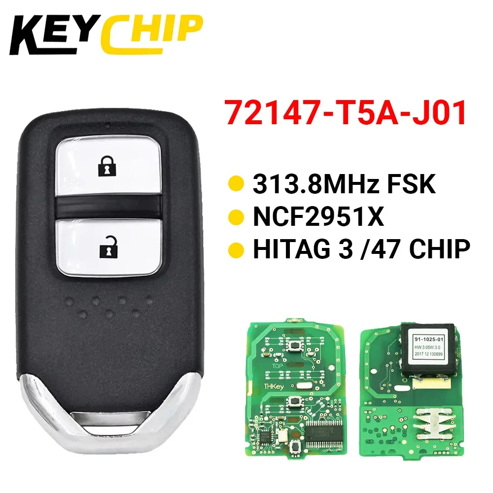 KeyChip 72147-T5A-J01 для Honda Fit City Jazz Shuttle Vezel 313,8 МГц ID47 без ключа умный автомобильный дистанционный ключ черная задняя панель
KeyChip 72147-T5A-J01 для Honda Fit City Jazz Shuttle Vezel 313,8 МГц ID47 без ключа умный автомобильный дистанционный ключ черная задняя панель