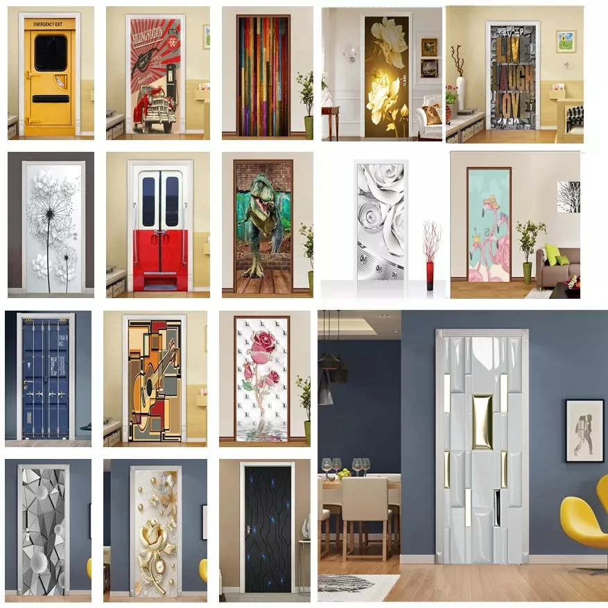 Creative 3D Vision Door Sticker For Living Room Corridor Decoration Self Adhesive Poster Wallpaper Home Design Art Wall Decals
Creative 3D Vision Door Sticker For Living Room Corridor Decoration Self Adhesive Poster Wallpaper Home Design Art Wall Decals