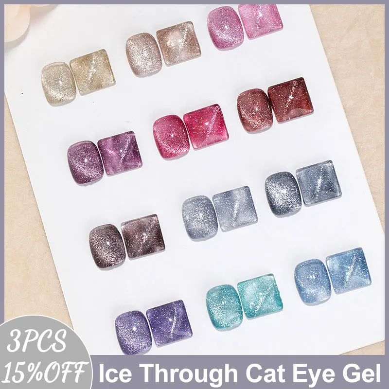 MUSELUOGE 12color/set Ice Through Cat Eye Gel Polish Gel Nails Polish 15ml Semi Permanent Soak Off Magnetic Gel Nail Polish
MUSELUOGE 12color/set Ice Through Cat Eye Gel Polish Gel Nails Polish 15ml Semi Permanent Soak Off Magnetic Gel Nail Polish
