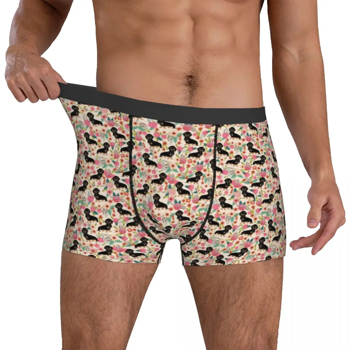 Dachshund Print Underwear Pink Floral 3D Pouch Trenky Boxershorts Print Shorts Briefs Soft Man Panties Large Size
Dachshund Print Underwear Pink Floral 3D Pouch Trenky Boxershorts Print Shorts Briefs Soft Man Panties Large Size