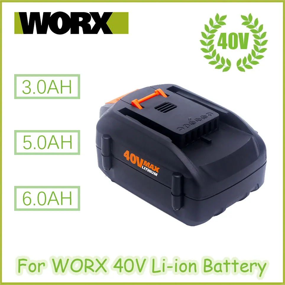 WORX 100% new Original brand new replaceable WORX 40V 3.0AH/5.0AH/6.0AH lithium-ion battery tool battery WA3580
WORX 100% new Original brand new replaceable WORX 40V 3.0AH/5.0AH/6.0AH lithium-ion battery tool battery WA3580