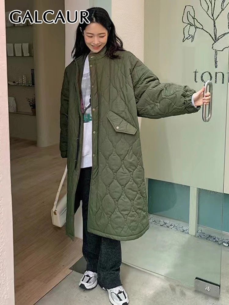 GALCAUR Oversize Down Coat For Women Stand Collar Long Sleeve Patchwork Single Breasted Fashion Vintage Coats Female 2022 Winter
GALCAUR Oversize Down Coat For Women Stand Collar Long Sleeve Patchwork Single Breasted Fashion Vintage Coats Female 2022 Winter