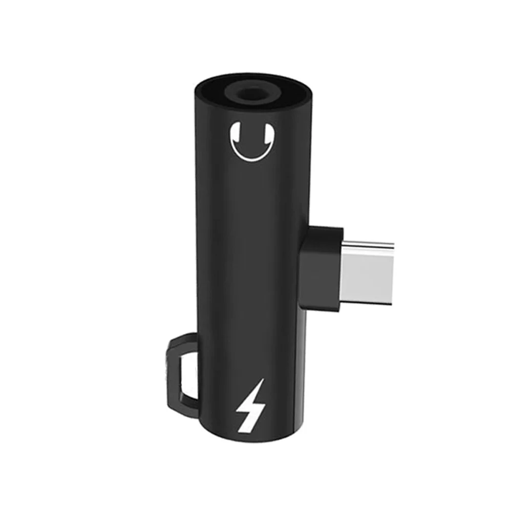 Type C Earphone Adapter 2 in 1 Type-C to 35mm Audio Charge Cable Earphone Converter Black
Type C Earphone Adapter 2 in 1 Type-C to 35mm Audio Charge Cable Earphone Converter Black