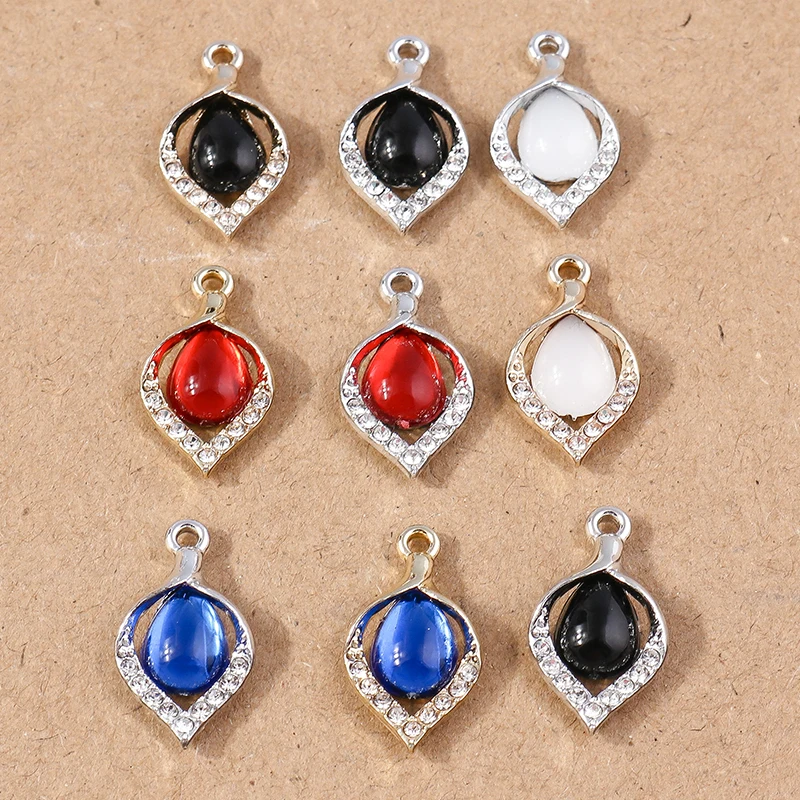 10pcs 11x21mm Elegant Crystal Tree Leaf Charms Pendants for Jewelry Making Women Fashion Drop Earrings Necklaces Crafts Supplies
10pcs 11x21mm Elegant Crystal Tree Leaf Charms Pendants for Jewelry Making Women Fashion Drop Earrings Necklaces Crafts Supplies