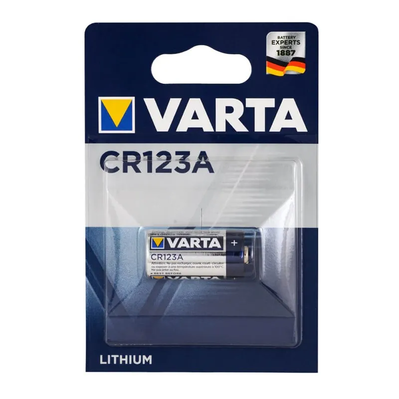 Профессиональная литиевая батарея Varta CR123A, качественный материал для длительной охоты, кемпинга, дома, школы, машины, гостиницы, реставратор...
Профессиональная литиевая батарея Varta CR123A, качественный материал для длительной охоты, кемпинга, дома, школы, машины, гостиницы, реставратор...