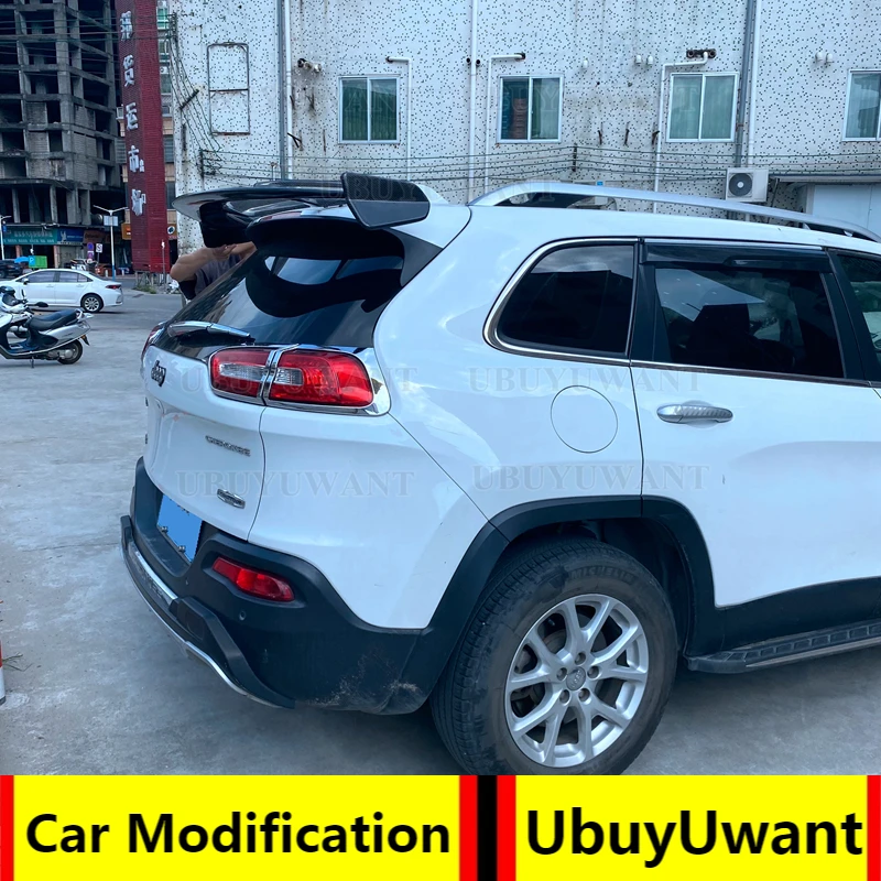 Use For Jeep Cherokee 2014-2022 Spoiler High Quality FRP/Carbon Fiber Material Hatchback Body Kit Accessories
Use For Jeep Cherokee 2014-2022 Spoiler High Quality FRP/Carbon Fiber Material Hatchback Body Kit Accessories