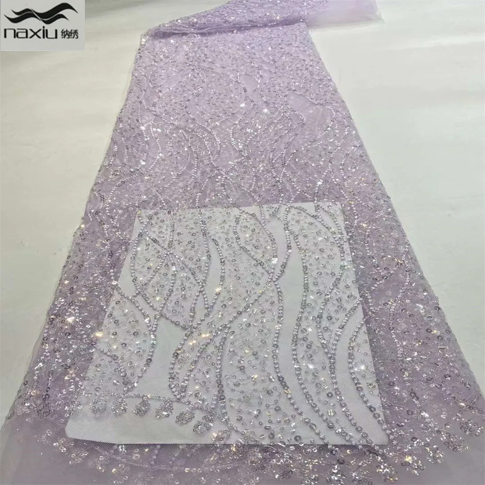 Madison Luxury Handmade Beads Tulle Lace Fabric African Lace High Qaulity Embroidrerd Nigerian Lace 5 yards For Bridal Dress
Madison Luxury Handmade Beads Tulle Lace Fabric African Lace High Qaulity Embroidrerd Nigerian Lace 5 yards For Bridal Dress