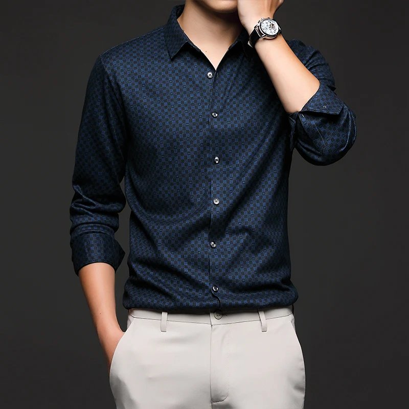 2023 Spring and Autumn Men's New Non-Ironing Anti-Wrinkle Business Long-Sleeved Shirt Slim Fit Business Suit Pattern Suit Shirt 
2023 Spring and Autumn Men's New Non-Ironing Anti-Wrinkle Business Long-Sleeved Shirt Slim Fit Business Suit Pattern Suit Shirt