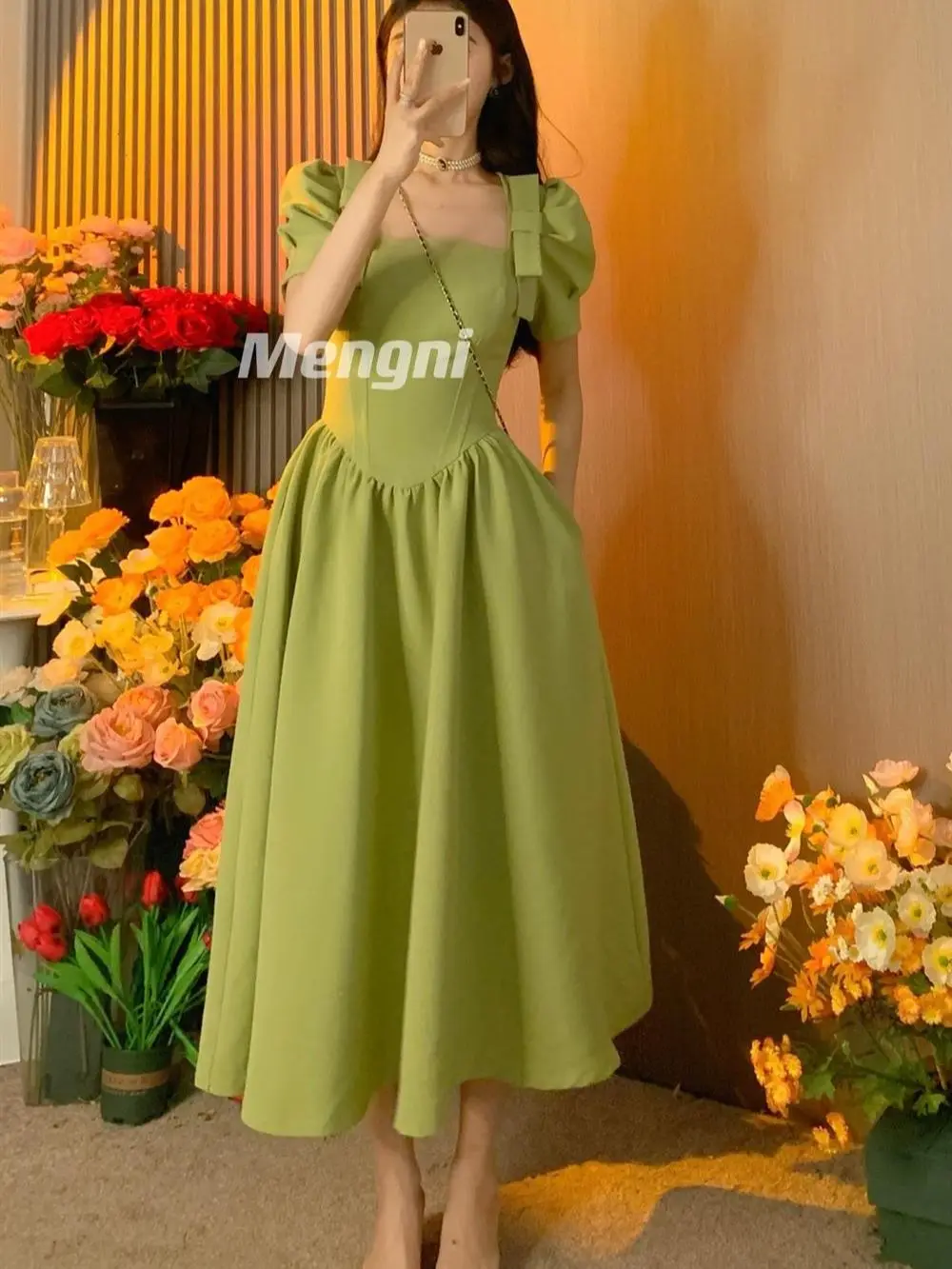 Женское винтажное платье миди с коротким рукавом, розовое или Зеленое Длинное Платье с квадратным вырезом, элегантное праздничное платье, л...
Женское винтажное платье миди с коротким рукавом, розовое или Зеленое Длинное Платье с квадратным вырезом, элегантное праздничное платье, л...