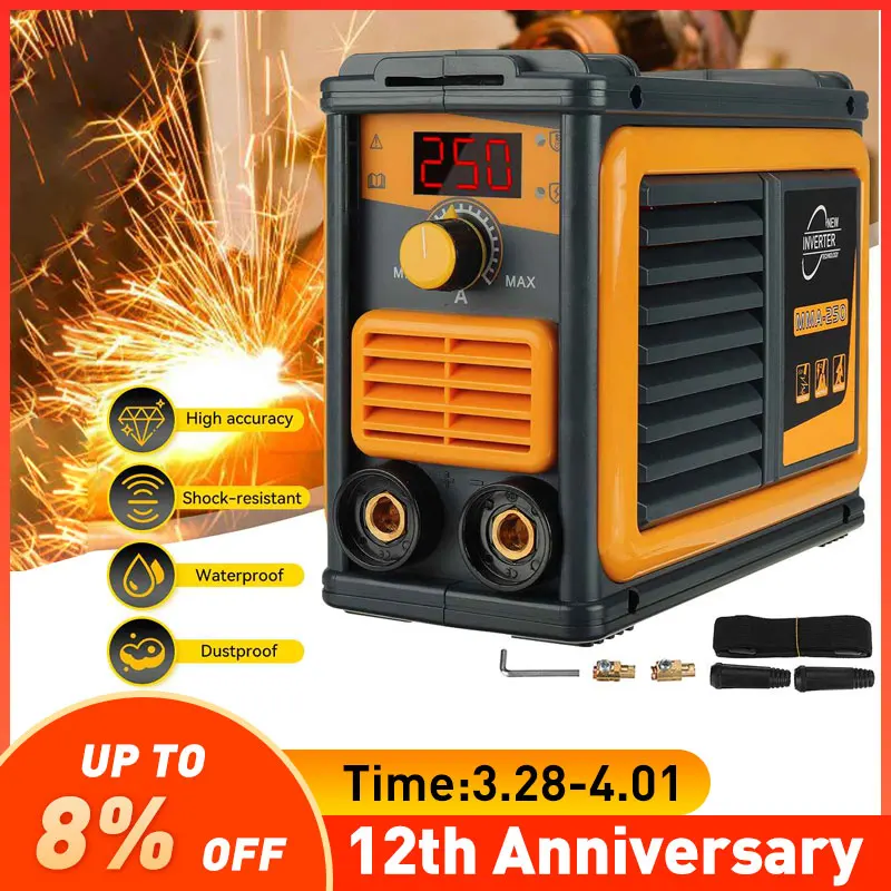 MMA-250 Portable Inverter Arc Electric Welding Machine 3000W Mini Welder For Welding Electric Working Digital Display 220V
MMA-250 Portable Inverter Arc Electric Welding Machine 3000W Mini Welder For Welding Electric Working Digital Display 220V