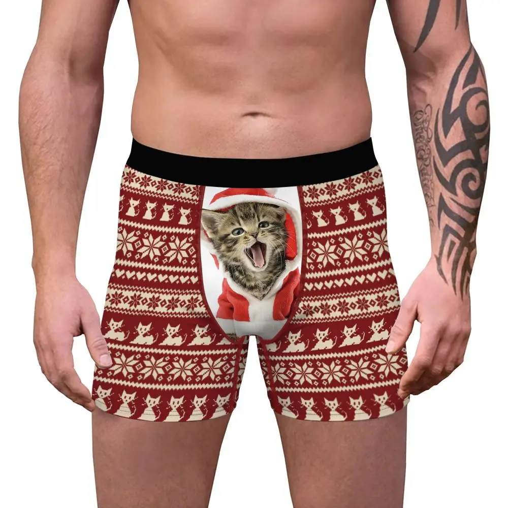 Men's Funny Printed Ugly Christmas Panties Holiday Hilarious Xmas Boxers Briefs Male Novelty Boxer Shorts Man Humorous Underwear
Men's Funny Printed Ugly Christmas Panties Holiday Hilarious Xmas Boxers Briefs Male Novelty Boxer Shorts Man Humorous Underwear
