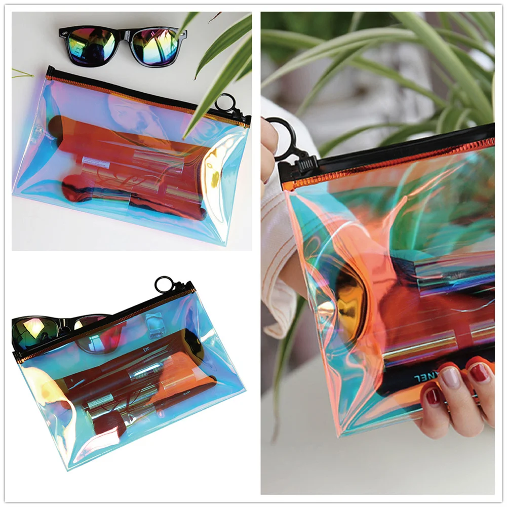 Модная Лазерная дорожная косметичка, прозрачная большая косметичка, сумки для туалетных принадлежностей, органайзер, необходимый чехол, коробка для мытья косметики
Модная Лазерная дорожная косметичка, прозрачная большая косметичка, сумки для туалетных принадлежностей, органайзер, необходимый чехол, коробка для мытья косметики