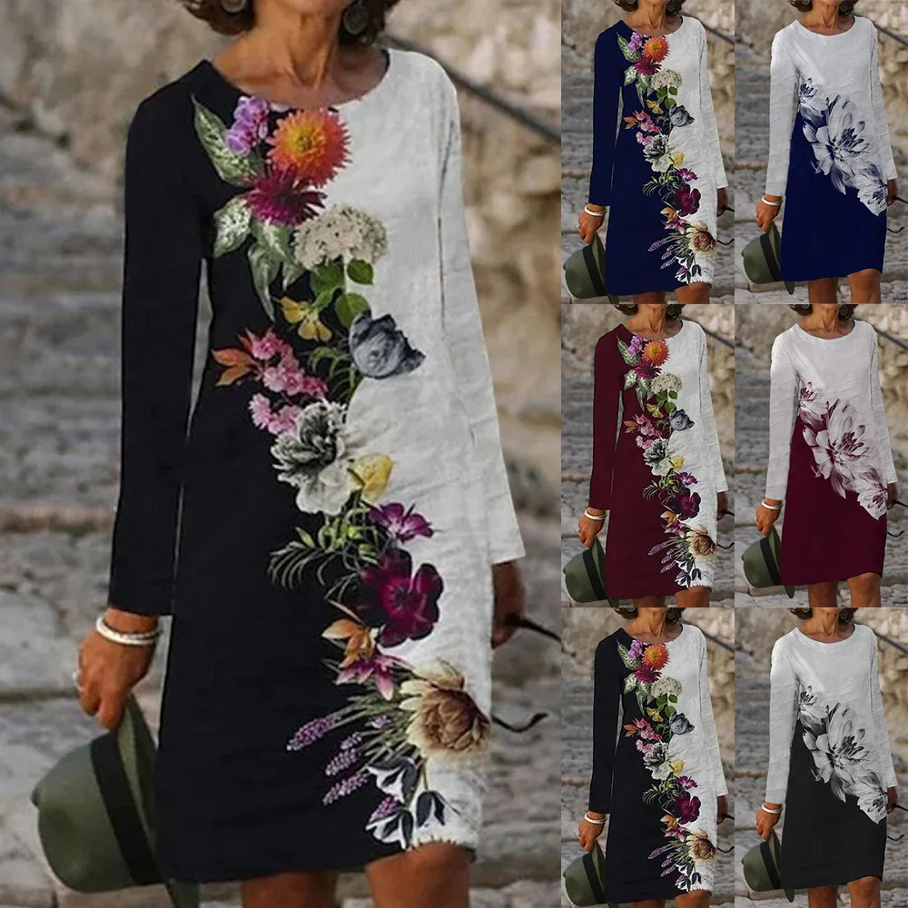 Women Loose Vintage Elegant Party Dress Sexy Autumn Spring Full Long Sleeve Boho Casual Party Elegant Midi Dresses
Women Loose Vintage Elegant Party Dress Sexy Autumn Spring Full Long Sleeve Boho Casual Party Elegant Midi Dresses