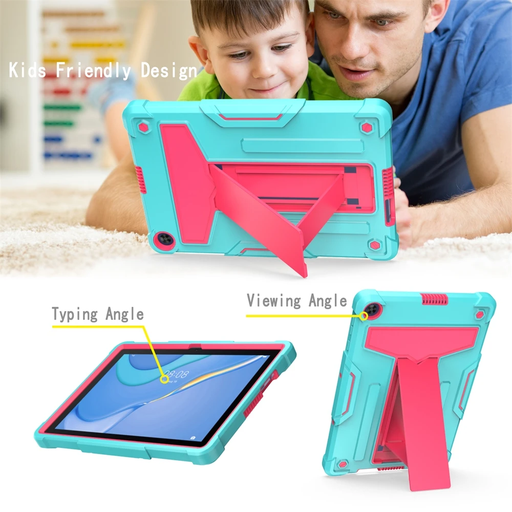 For Huawei MatePad T10 / T10s Cover Kids Safe Shockproof T-shaped Bracket Robot Silicone PC Tablet Case for Huawei MatePad T8 8"
For Huawei MatePad T10 / T10s Cover Kids Safe Shockproof T-shaped Bracket Robot Silicone PC Tablet Case for Huawei MatePad T8 8"
