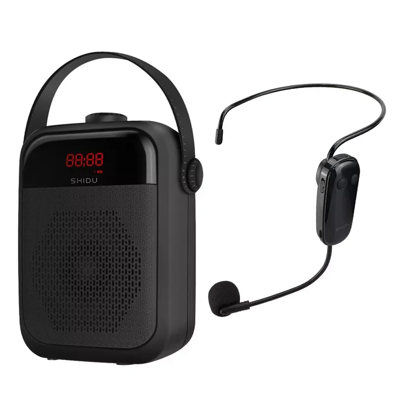 SHIDU 25W Portable Voice Amplifier Wireless Microphone Audio Bluetooth Speaker Megaphone Loudspeaker Recording TWS FM Radio H6
SHIDU 25W Portable Voice Amplifier Wireless Microphone Audio Bluetooth Speaker Megaphone Loudspeaker Recording TWS FM Radio H6