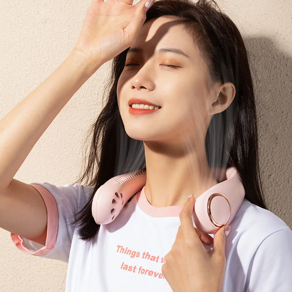 Portable Hanging Neck Fan USB LED Digital Summer Air Cooling Bladeless Outdoor Sports Travel Leafless Wearable Neckband Mute Fan
Portable Hanging Neck Fan USB LED Digital Summer Air Cooling Bladeless Outdoor Sports Travel Leafless Wearable Neckband Mute Fan