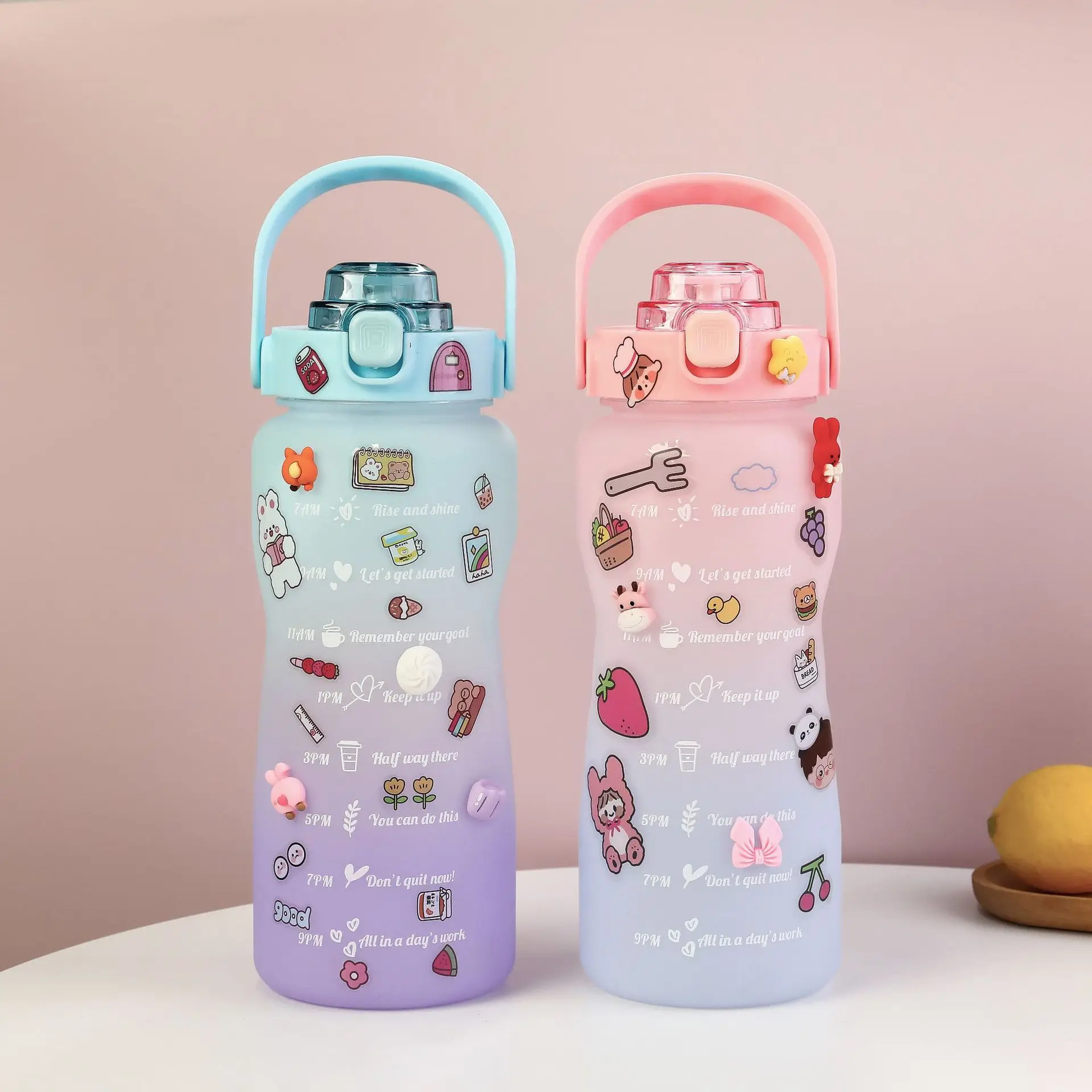 2 Liter Fitness Sports Water Bottle Plastic Large Capacity Water Bottle with Straw Tick Mark Outdoor Climbing Bicycle Kettle
2 Liter Fitness Sports Water Bottle Plastic Large Capacity Water Bottle with Straw Tick Mark Outdoor Climbing Bicycle Kettle