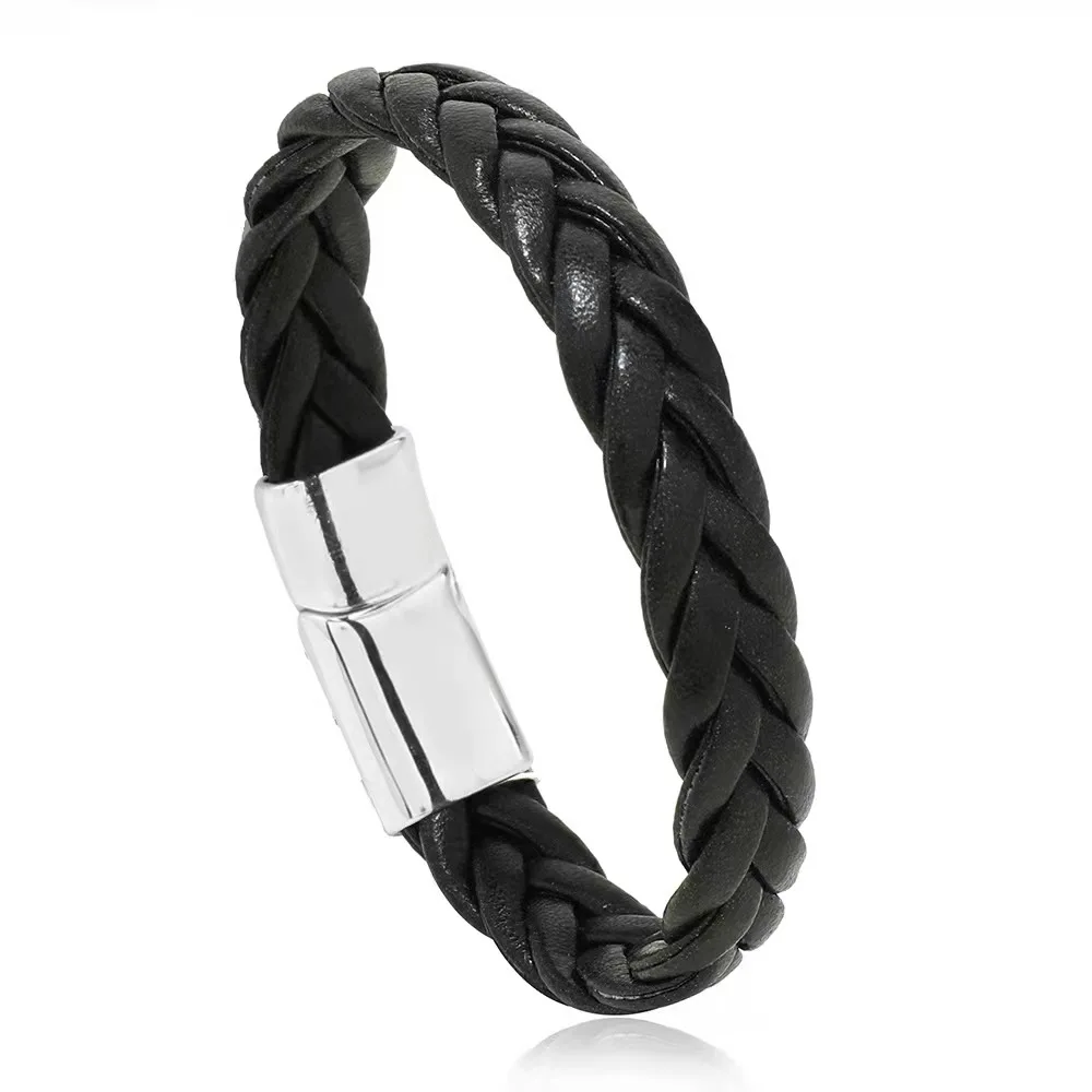 Rope Braided Leather Bracelets for Men Vintage Punk Metal Magnet Wrap Wristband Bangle Women On Hand Jewelry
Rope Braided Leather Bracelets for Men Vintage Punk Metal Magnet Wrap Wristband Bangle Women On Hand Jewelry