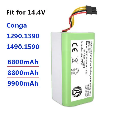 100%.new.14.4v.9900mAh.Li-Ion Battery for Cecotec Conga 1290 1390 1490 1590 Vacuum Cleaner Genio deluxe 370 gutrend echo 520.
100%.new.14.4v.9900mAh.Li-Ion Battery for Cecotec Conga 1290 1390 1490 1590 Vacuum Cleaner Genio deluxe 370 gutrend echo 520.