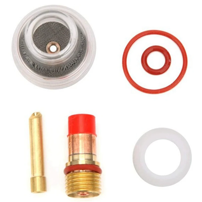 TIG Torch Glass Cup Welding Torch Accessories TIG Gas Lens Corrosion Resistance Strong Stability Welding Accessory Kit
TIG Torch Glass Cup Welding Torch Accessories TIG Gas Lens Corrosion Resistance Strong Stability Welding Accessory Kit