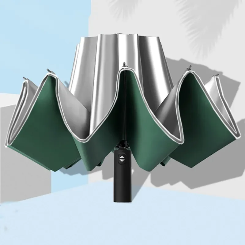 NEW UV Protection Automatic Reverse Umbrella Ten Bone Vinyl Folding Umbrella Rain Cabinet Men And Women Dual-Use Double
NEW UV Protection Automatic Reverse Umbrella Ten Bone Vinyl Folding Umbrella Rain Cabinet Men And Women Dual-Use Double