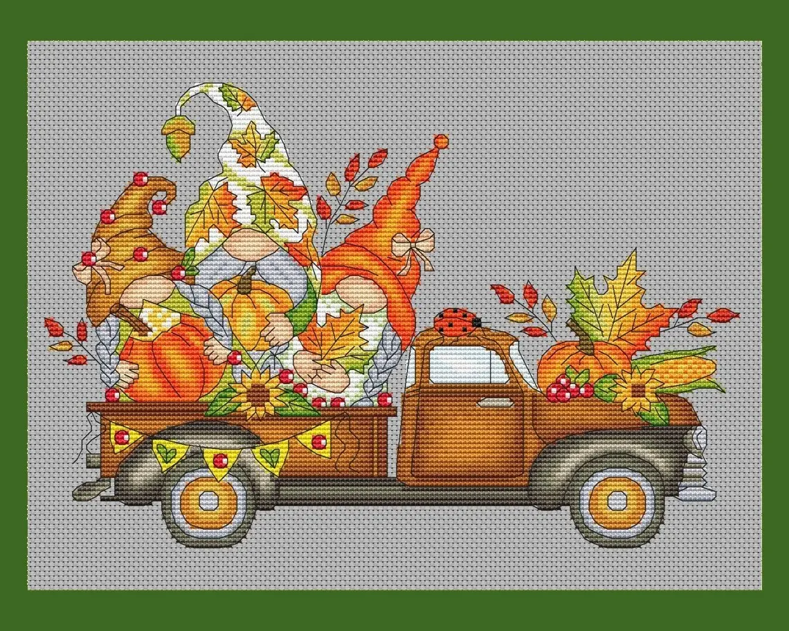 Cross Stitch Patterns DIY Embroidery Threads Handiwork Needlework Handmade HomefunCounted Truck Dwarves 37-28
Cross Stitch Patterns DIY Embroidery Threads Handiwork Needlework Handmade HomefunCounted Truck Dwarves 37-28