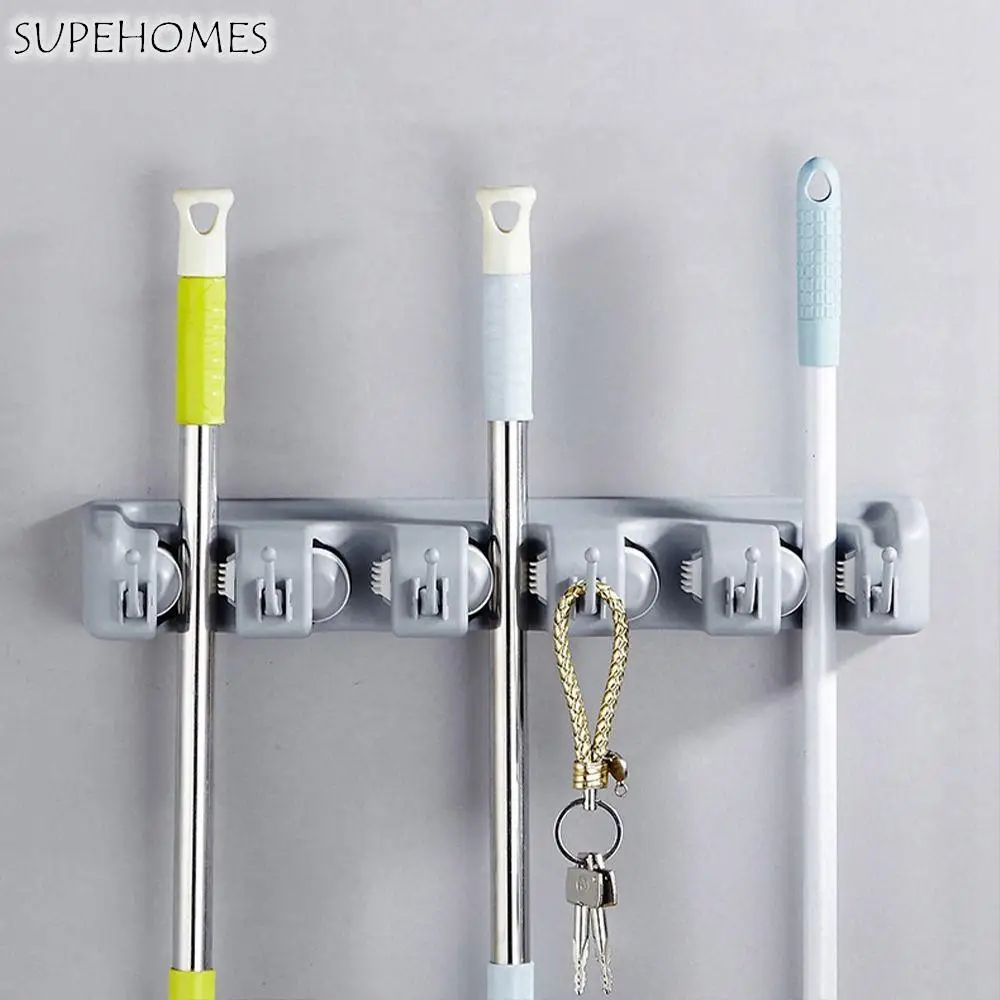 Plastic 1Pcs Bathroom Organizer Kitchen Storage Wall Mounted Mop Holder Storage Shelf Broomstick Hook Broom Hanger
Plastic 1Pcs Bathroom Organizer Kitchen Storage Wall Mounted Mop Holder Storage Shelf Broomstick Hook Broom Hanger
