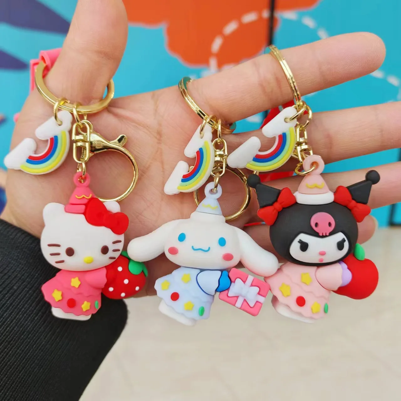 Kawaii Sanrio HelloKitty Kuromi Cinnamoroll Badtz-maru брелок для девочек мультфильм Изысканная пара школьная сумка очаровательная
Kawaii Sanrio HelloKitty Kuromi Cinnamoroll Badtz-maru брелок для девочек мультфильм Изысканная пара школьная сумка очаровательная