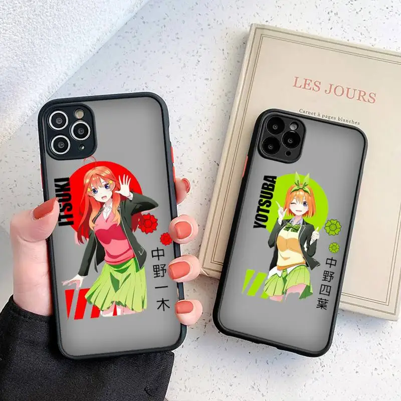 The Quintessential Quintuplets anime Phone Case matte transparent For iphone 7 8 11 12 13 plus mini x xs xr pro max cover
The Quintessential Quintuplets anime Phone Case matte transparent For iphone 7 8 11 12 13 plus mini x xs xr pro max cover